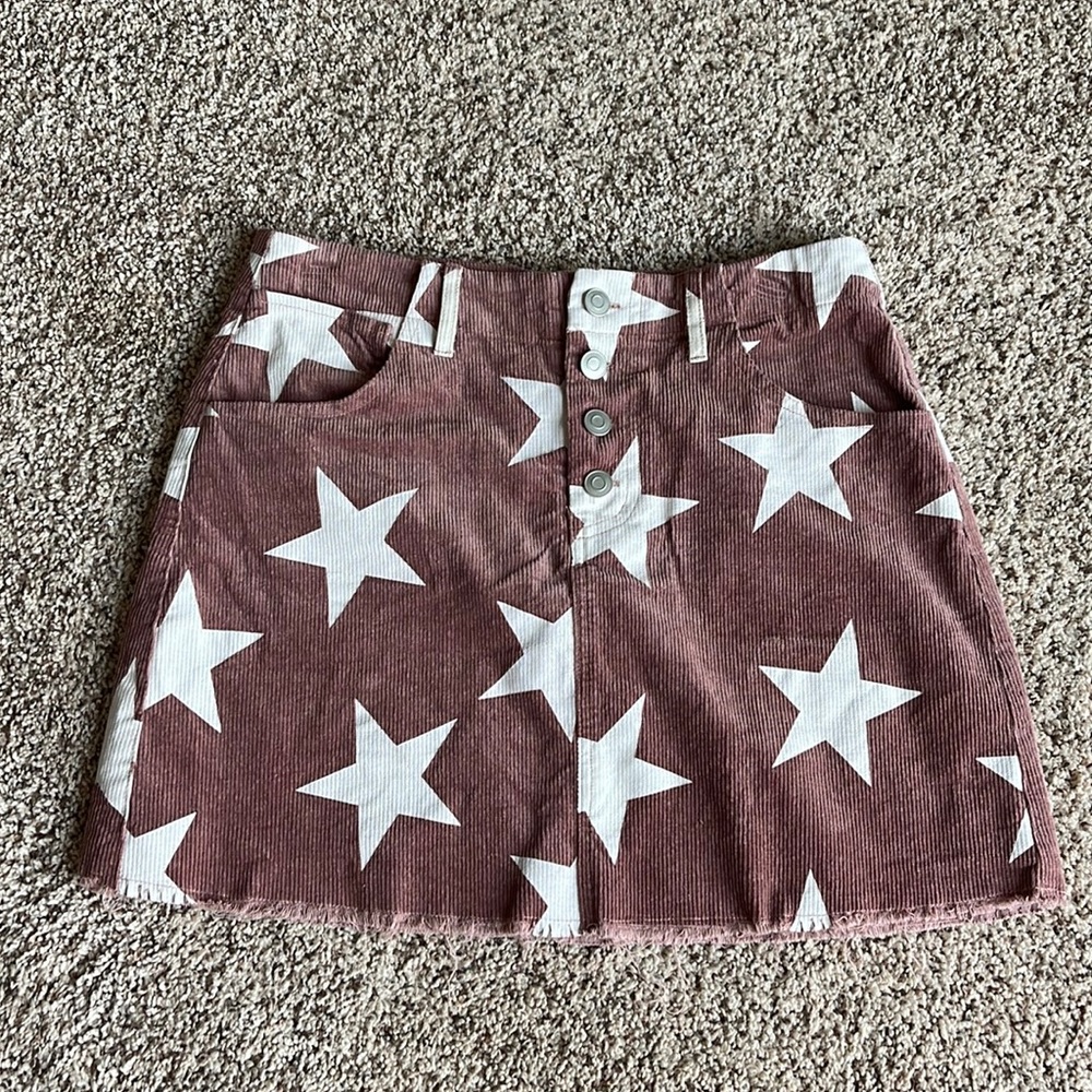 Corduroy Star Altar’d State Skirt